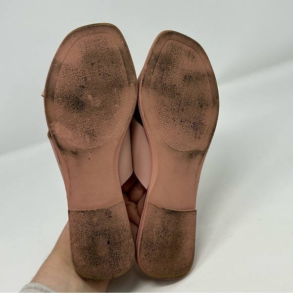 Seychelles Light Blush Pink Leather Slide Sandals Size 7 Summer Casual - Picture 9 of 12